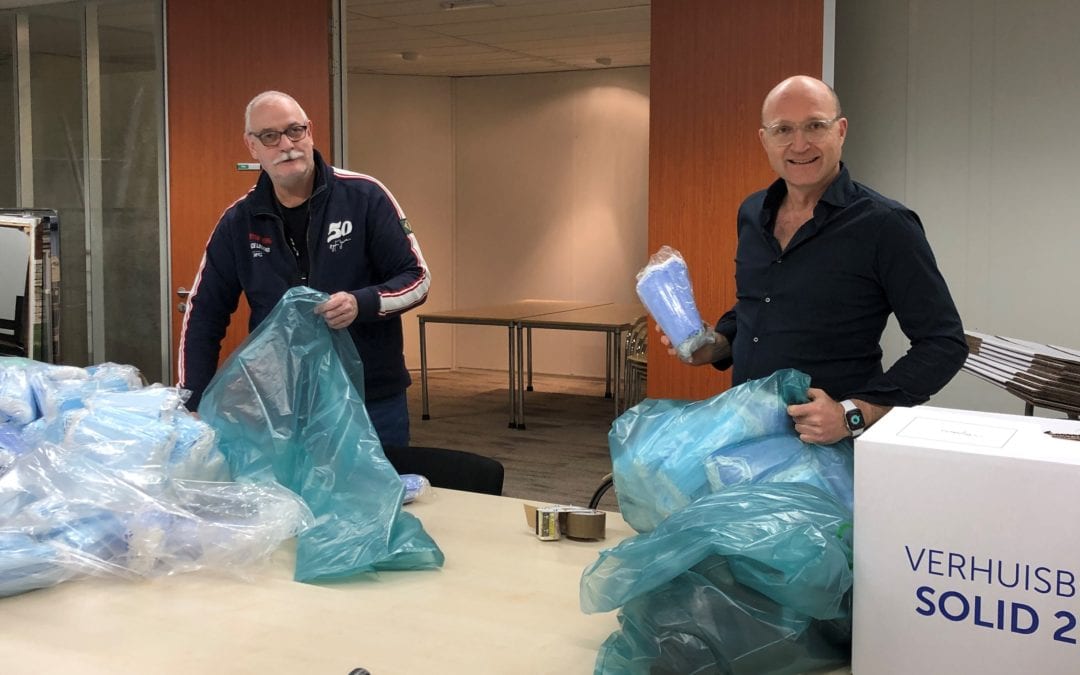 SPOT levert vandaag met spoed 50.000 mondkapjes aan leden