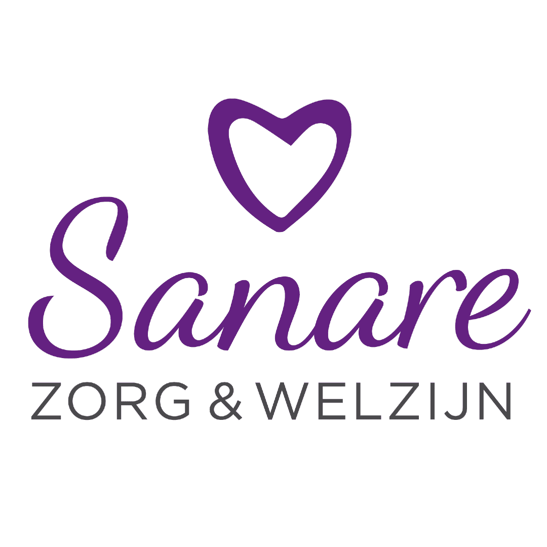 Sanare logo vierkant wit